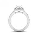 Oval Diamond Halo & Band Engagement Ring  AAC00047