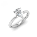 Pear Diamond Hidden Halo Engagement Ring  AAC00046