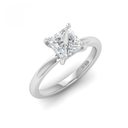 Princess Diamond Plain Band Engagement Ring  AAC00054