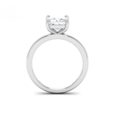 Princess Diamond Plain Band Engagement Ring  AAC00054