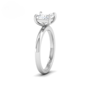 Princess Diamond Plain Band Engagement Ring  AAC00054