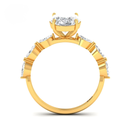 Oval Hidden Halo & Marquise Band Ring (Mounts) AAC00065