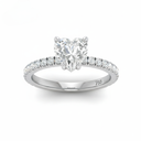  Heart Diamond Band Engagement Ring  AAC00081