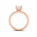 Cushion Diamond Band Engagement Ring AAC00072