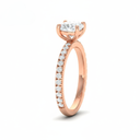 Cushion Diamond Band Engagement Ring AAC00072
