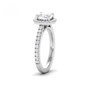 Cushion Diamond Halo Engagement Ring AAC00114