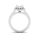 Heart Diamond Halo Engagement Ring   AAC00021