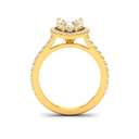 Pear Diamond Halo Engagement Ring AAC00006