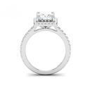 Princess Diamond Halo Engagement Ring   AAC00061