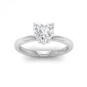 Heart Diamond Hidden Halo Engagement Ring AAC00058