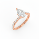 Pear Diamond Band Engagement Ring AAC00093