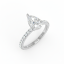 Pear Diamond Band Engagement Ring AAC00093