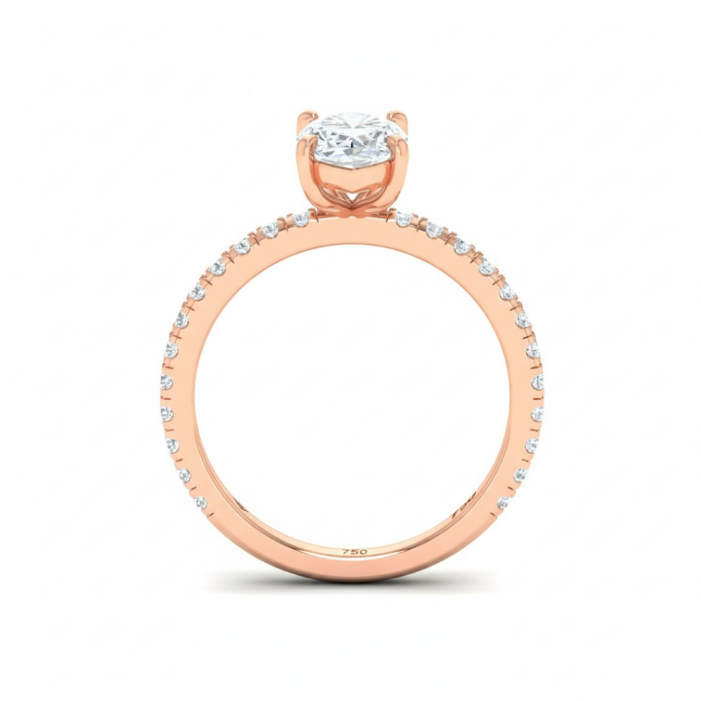 Marquise Diamond Band Engagement Ring  AAC00017