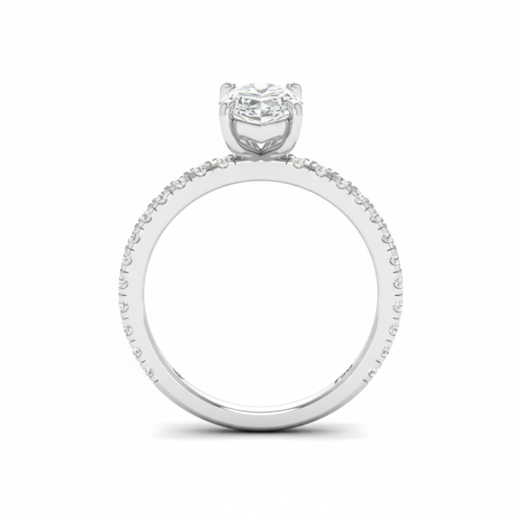 Marquise Diamond Band Engagement Ring  AAC00017