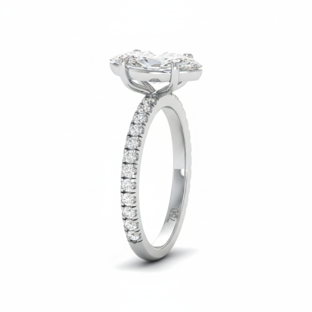 Marquise Diamond Band Engagement Ring  AAC00017