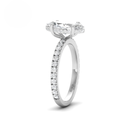  Marquise Diamond Hidden Halo and Diamond Band Engagement Ring AAC00069