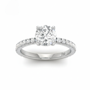 Round Diamond Band Engagement Ring AAC00002