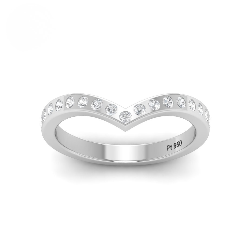 Round Cut Diamond Wedding Band AAC00095