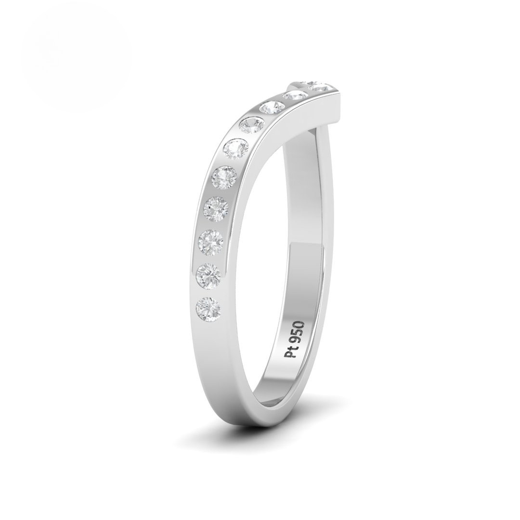 Round Cut Diamond Wedding Band AAC00095