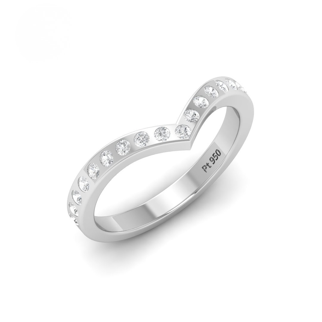 Round Cut Diamond Wedding Band AAC00095