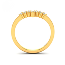 Round Cut V Diamond Wedding Band  AAC00011 