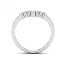 Round Cut V Diamond Wedding Band  AAC00011 