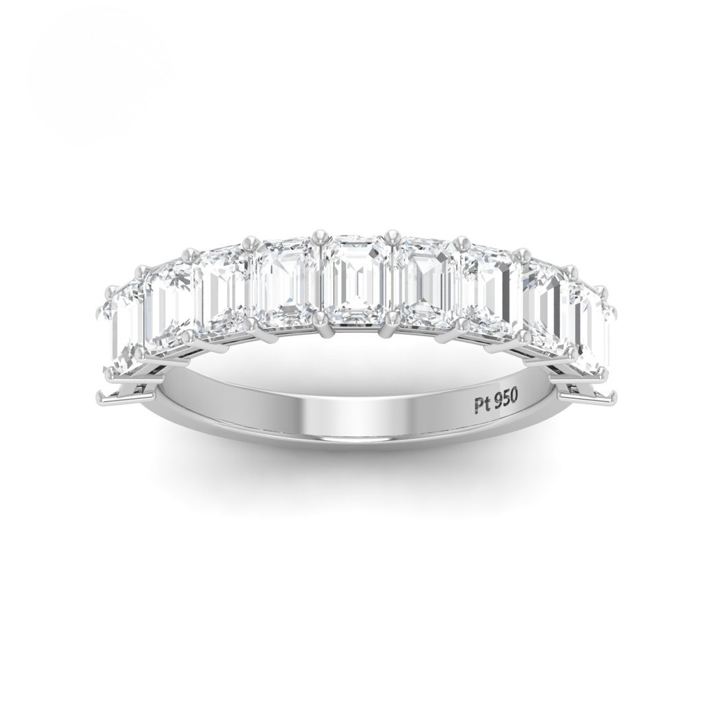 Emerald cut Diamond Wedding Band AAC00141