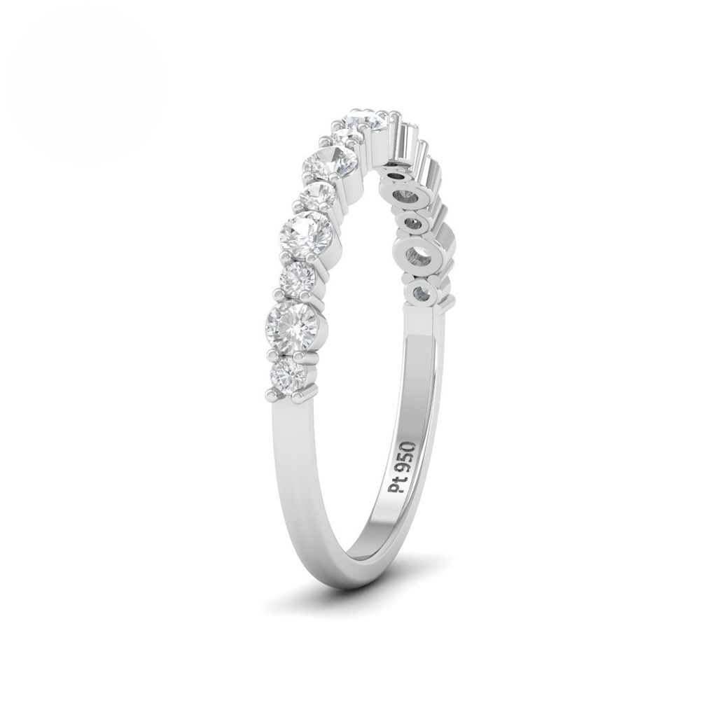 Round Cut Diamond Wedding Band AAC00142