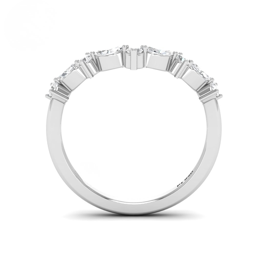 2 stone Cut Diamond Wedding Band AAC00144