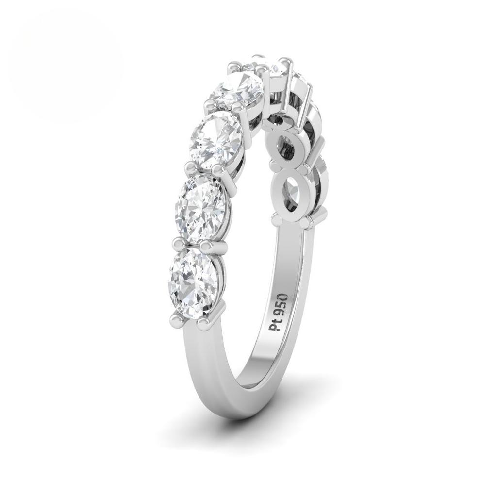  Oval Cut Diamond Wedding Band  AAC00145