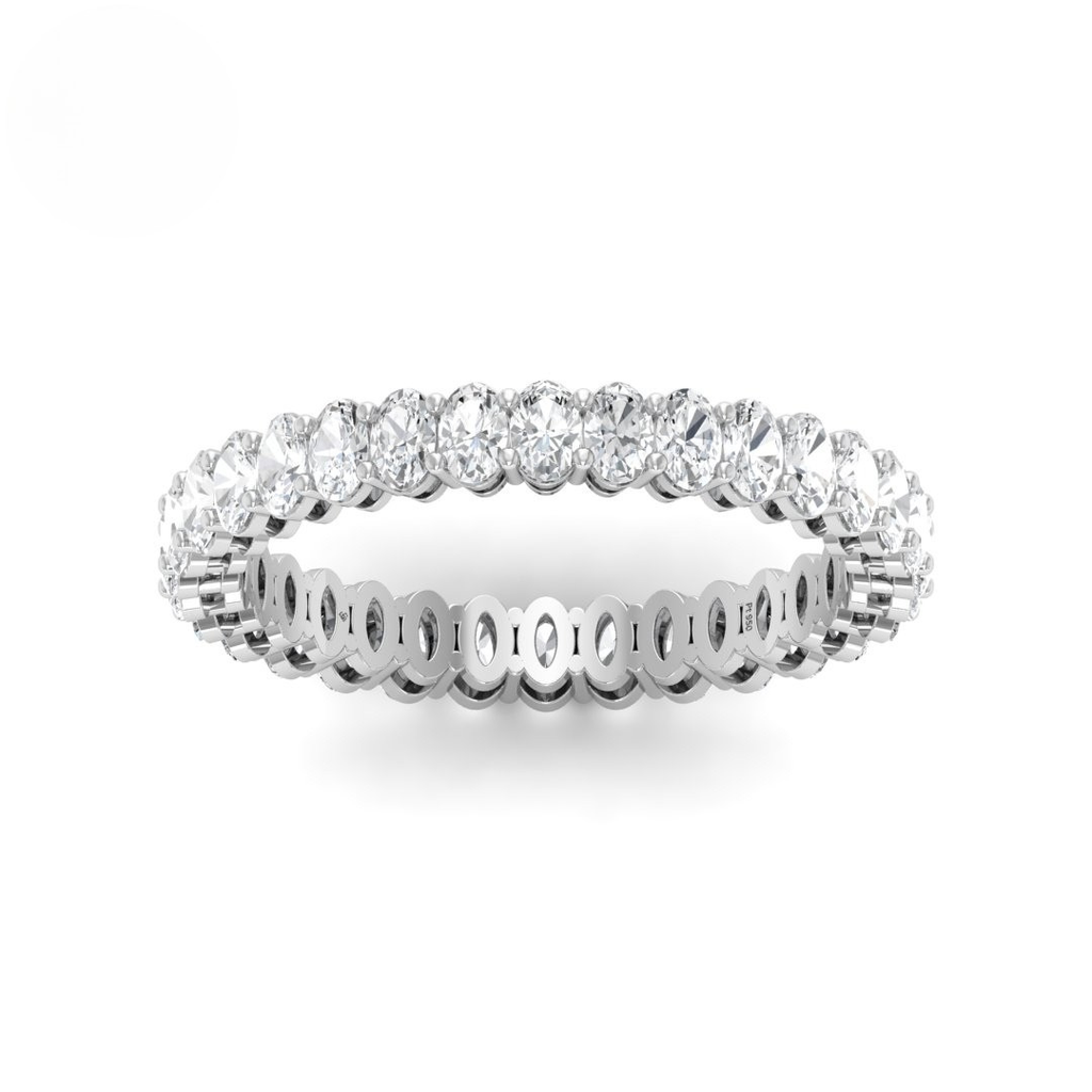 Oval cut wedding band 1.40 Ct  AAC00149