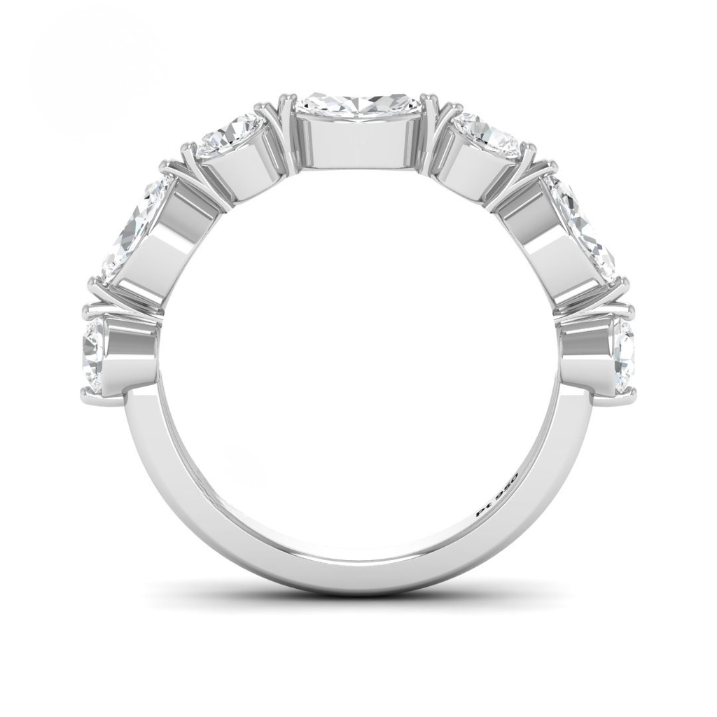 2 stone Diamond Wedding Band  AAC00150