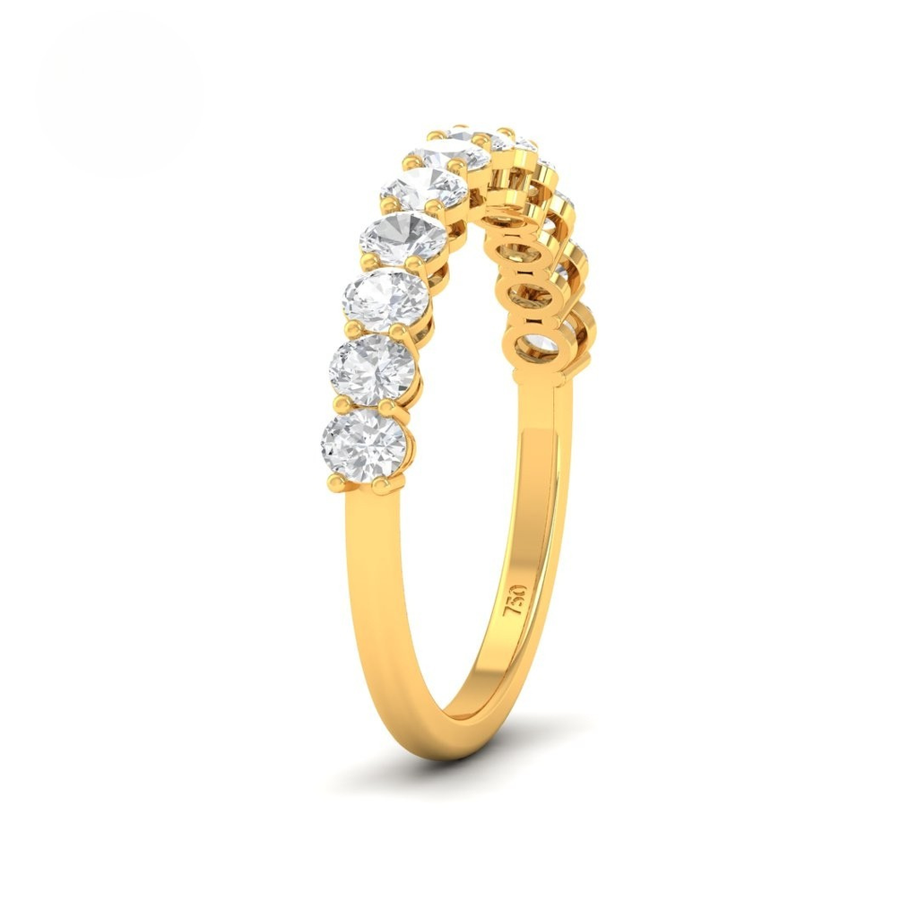  Oval cut wedding band 1.00 Ct  AAC00154