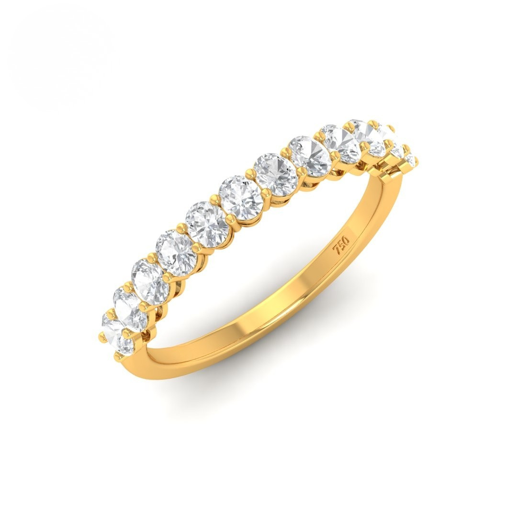  Oval cut wedding band 1.00 Ct  AAC00154