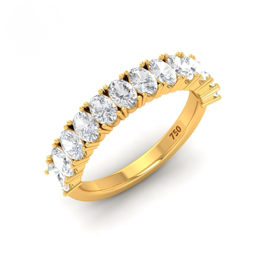 Oval Cut Diamond Band AAC00156