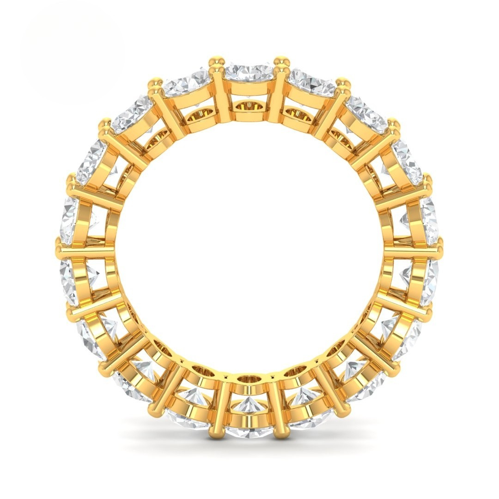  Oval cut wedding band 5.00 Ct  AAC00157