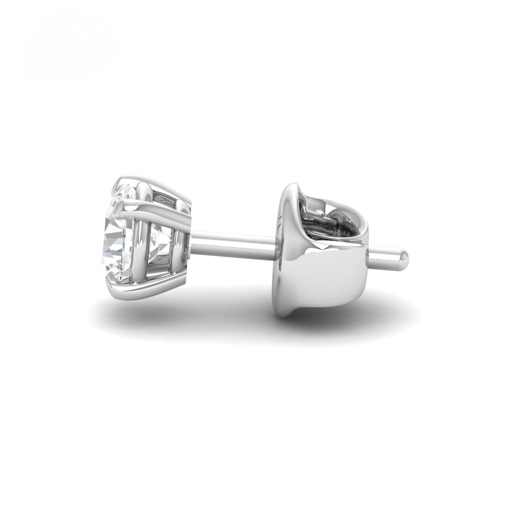  1.00ct ( 0.50ct each ear) total diamond weight stud mounts with push backs