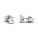  1.00ct ( 0.50ct each ear) total diamond weight stud mounts with push backs