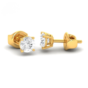2.00ct ( 1.00ct each ear) total diamond weight stud mounts with push backs