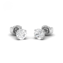 3.00ct ( 1.50ct each ear) total diamond weight stud mounts with push backs 