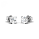 4.00ct ( 2.00ct each ear) total diamond weight stud mounts with push backs
