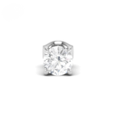4.00ct ( 2.00ct each ear) total diamond weight stud mounts with push backs