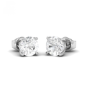 5.00ct ( 2.50ct each ear) total diamond weight stud mounts with push backs  AAC00168