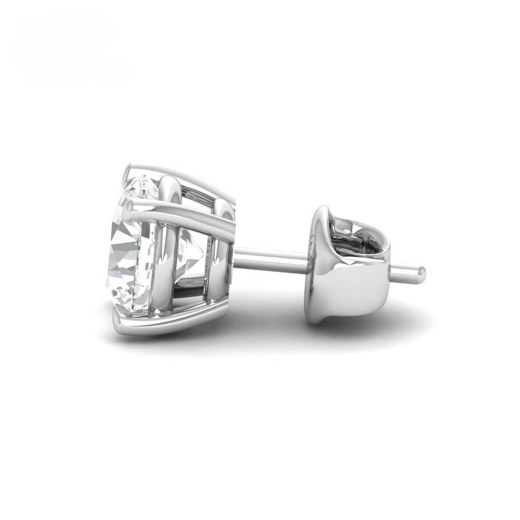 5.00ct ( 2.50ct each ear) total diamond weight stud mounts with push backs  AAC00168