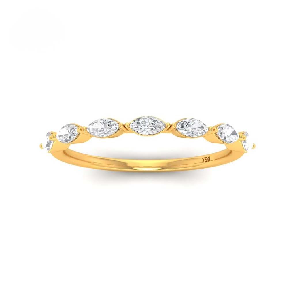  Marquise Cut Diamond Wedding Band AAC00022