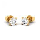 4.00ct ( 2.00ct each ear) total diamond weight stud mounts with push backs  AAC00167