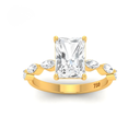 Radiant Cut Diamond with a Marquise Cut Diamond Band AAC00135 
