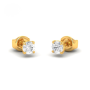  1.00ct ( 0.50ct each ear) total diamond weight stud mounts with push backs AAC00164