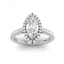 Marquise Diamond Halo Engagement Ring AAC00031
