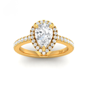 Pear Diamond Halo Engagement Ring AAC00006